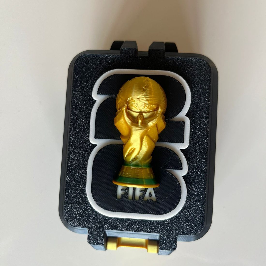 Caixa para cromos Mundial 2026 preta — vista de cima