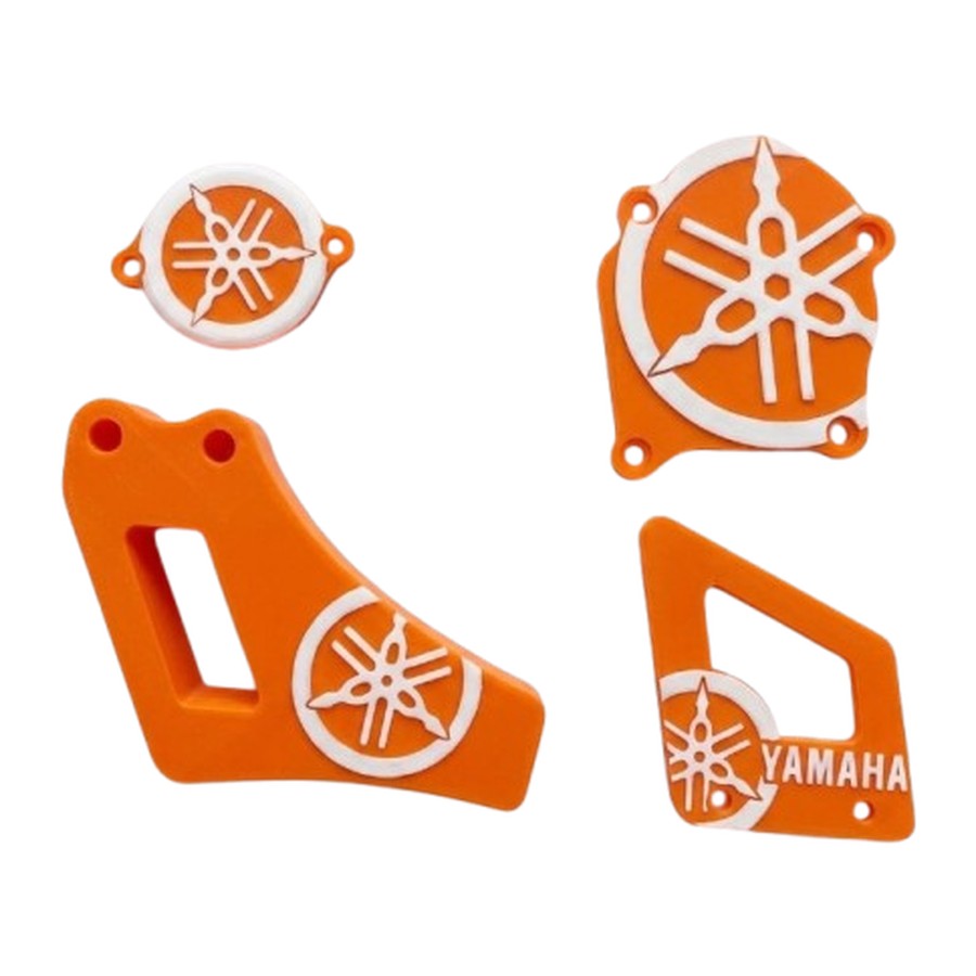 Kit 4 Tampas Yamaha DTR125 — laranja