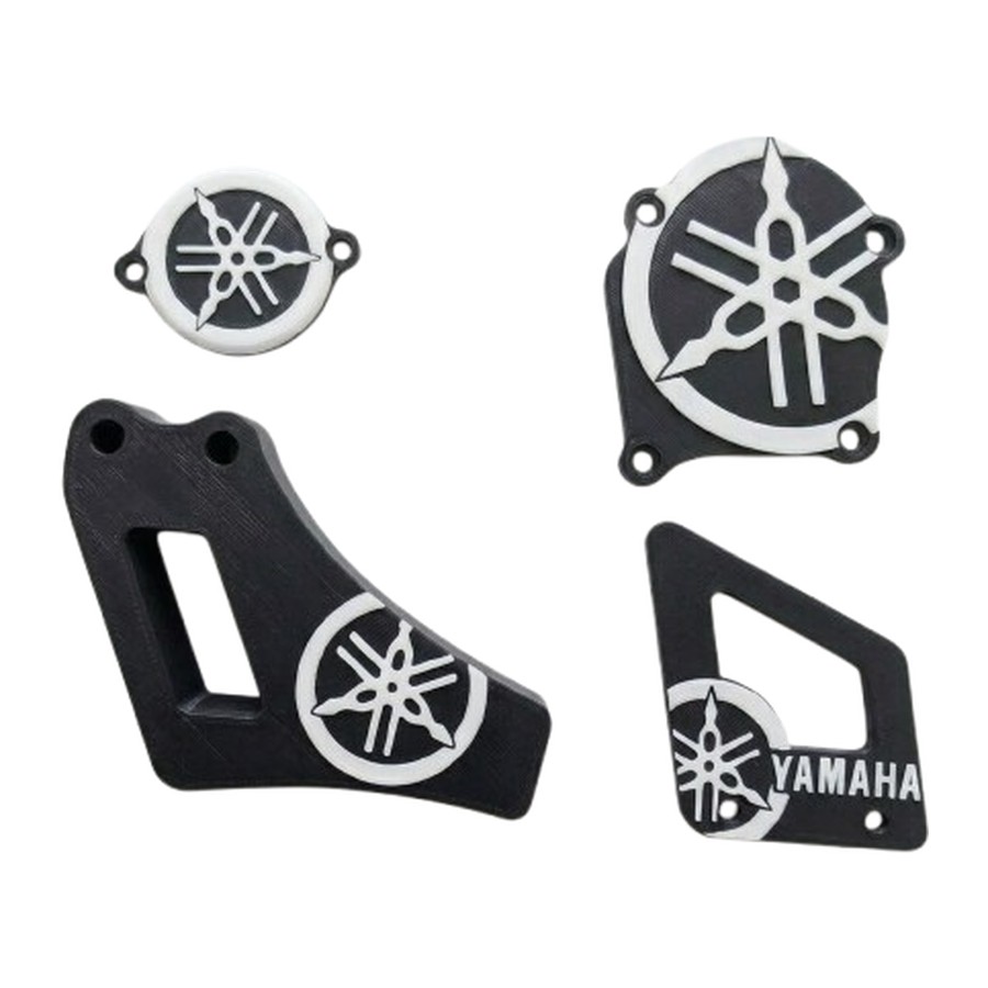 Kit 4 Tampas Yamaha DTR125 — preta