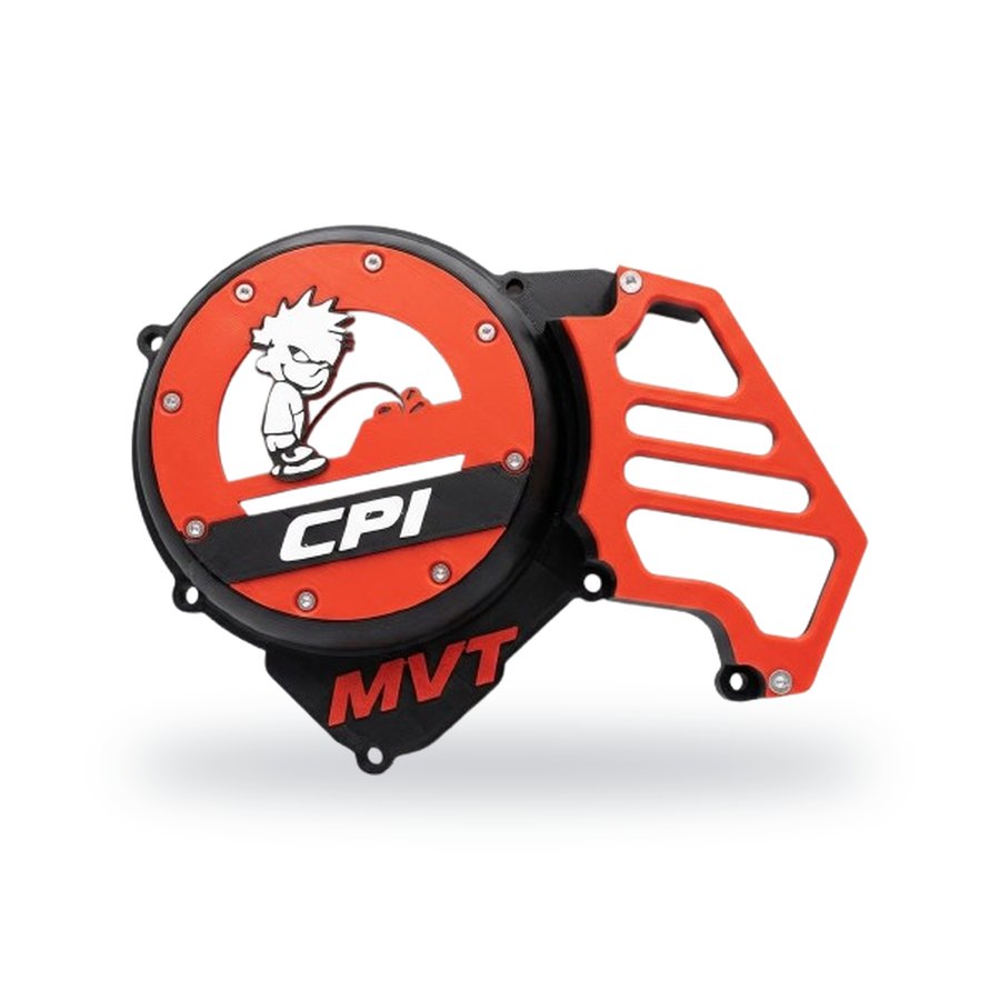 Tampa de motor Minarelli AM6 — Lettering CPI · MVT