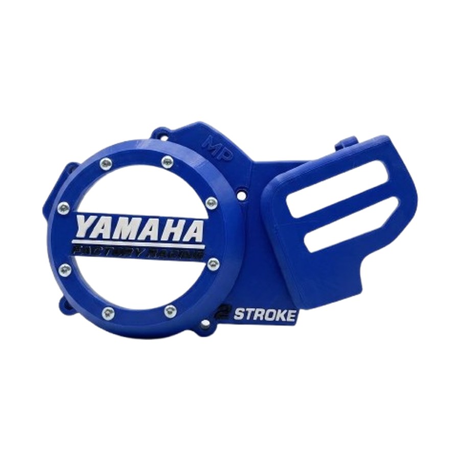 Tampa de motor Yamaha Blaster 200cc — frente com lettering Factory Racing
