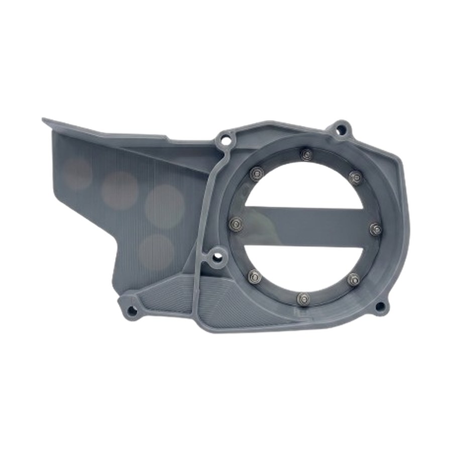 Tampa DT50 Factory Racing cinzenta — vista traseira