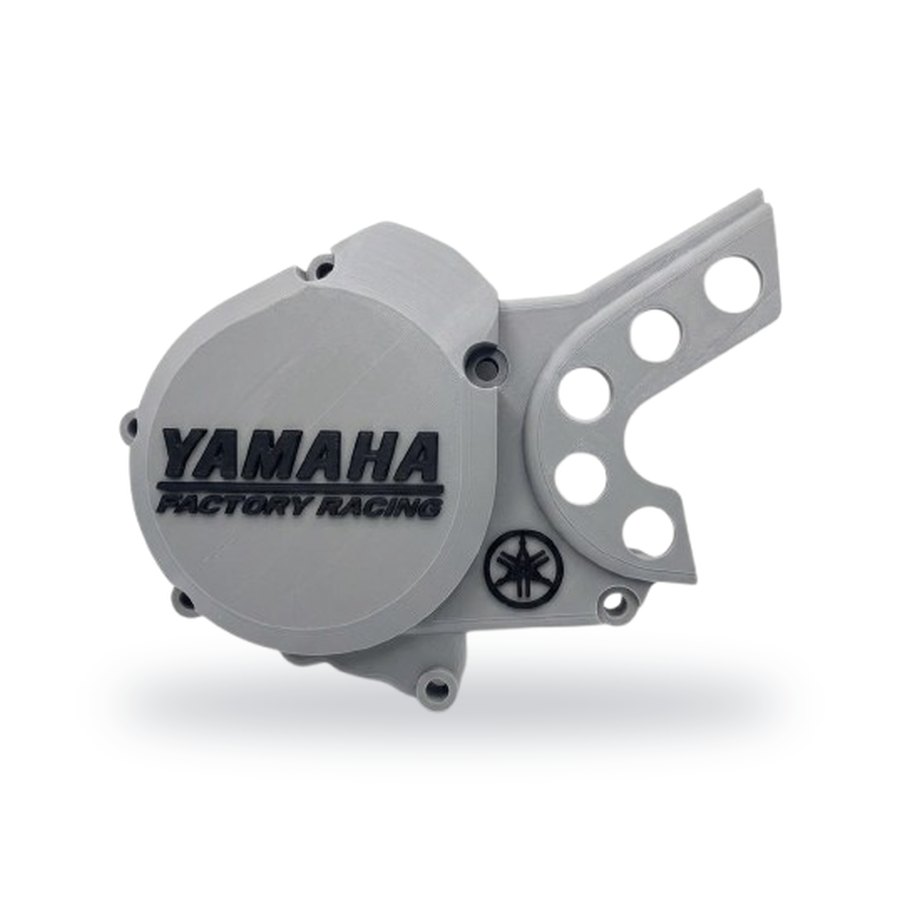 Tampa de motor Yamaha DTR125 com lettering em relevo