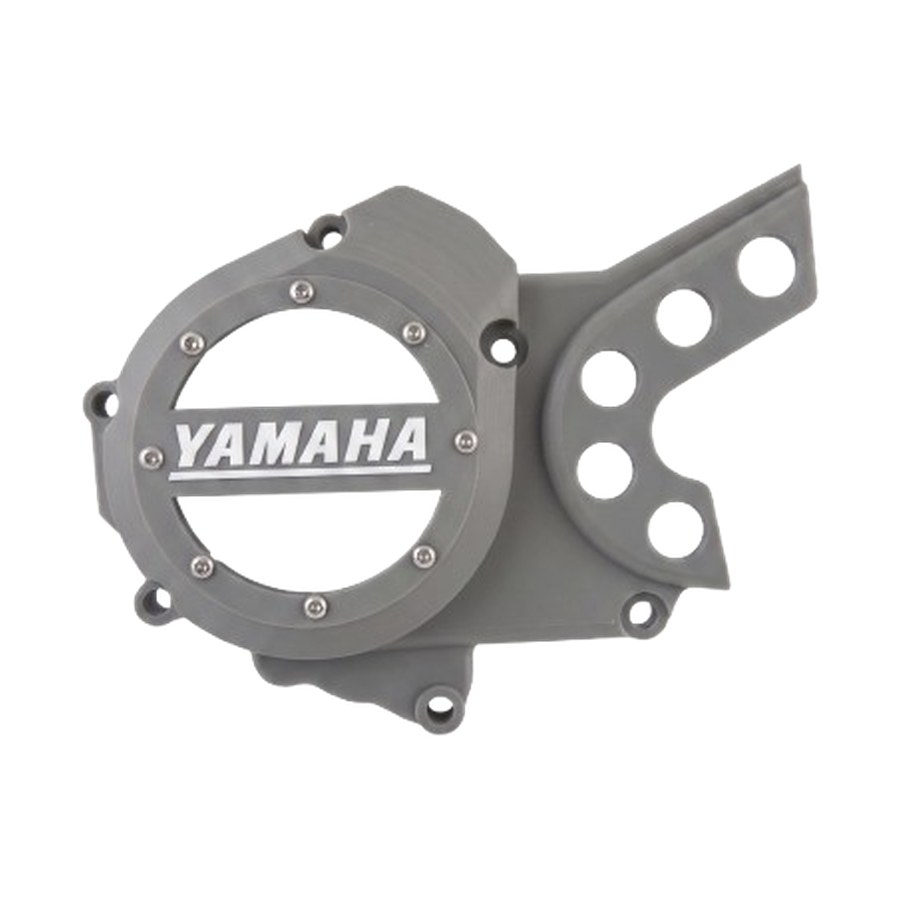 Tampa de motor Yamaha DTR125 — logótipo Yamaha clássico, vista de cima