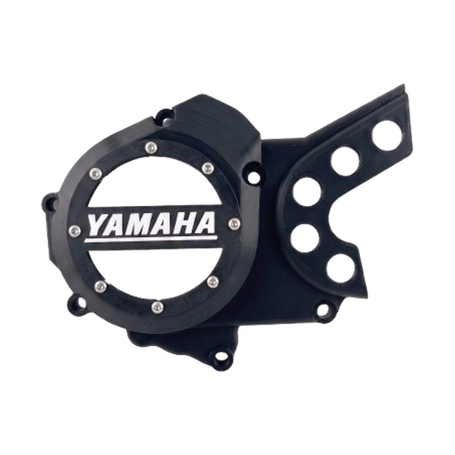 Tampa de motor Yamaha DTR125 — logótipo Yamaha clássico, vista de cima