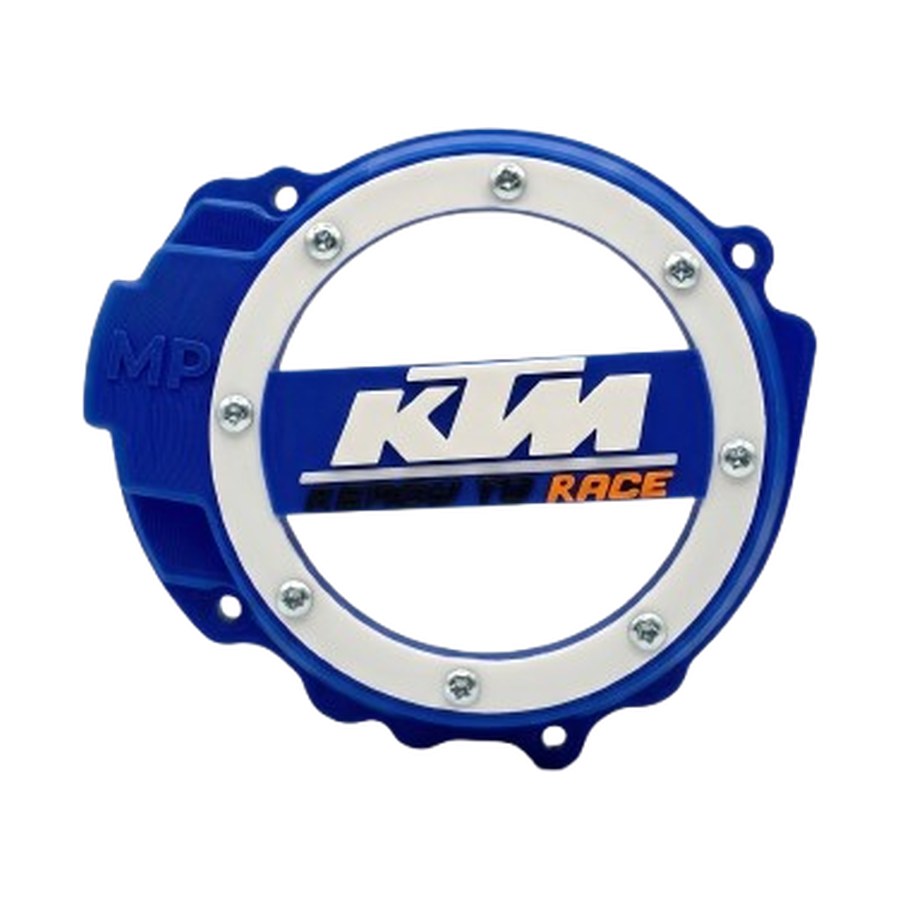 Tampa de motor KTM 125 EXC & SX — frente com lettering Ready to Race